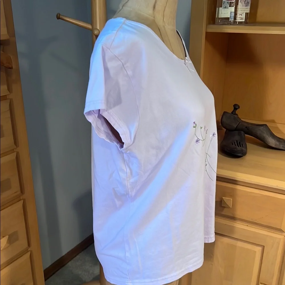 Jockey lilac  Fitted Cap Sleeve pj tee size XL